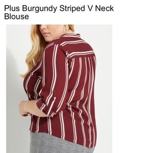NWT Plus burgundy color Top